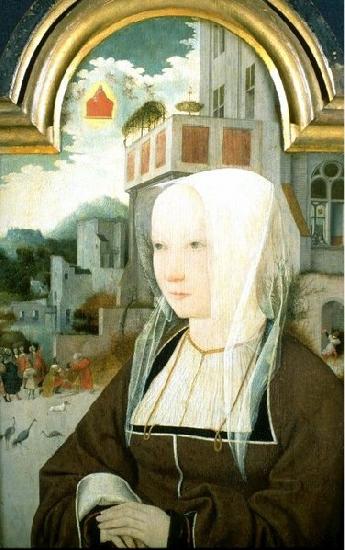 Jan Mostaert Portrait of a unknown woman oil painting image